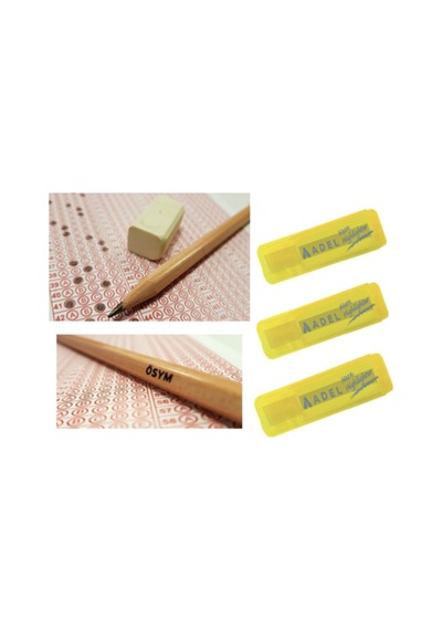 Adel Fosforlu Kalem 3 Adet Sarı Renk Faber-castell Natural Ösym Kurşun Kalemi 30"lu 2,5b Diğer