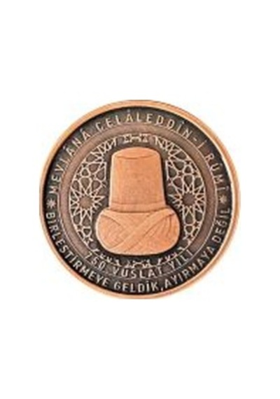Mevlana Celaleddin-i Rumi 750.vuslat Yılı Bronz Hatıra Parası