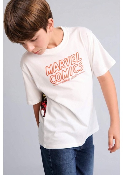 Defacto Marvel Comıcs Sırt Baskılı New Regular Fıt Bisiklet Yaka Kısa Kollu Ekru Tişört Erkek Çocuk H8253a826hser105 Ekru-er105 Defacto Marvel Comıcs Sırt Baskılı New Regular Fıt Bisiklet Yaka Kısa Kollu Ekru Tişört Erkek Çocuk H8253a826hser105 Ekru-er105