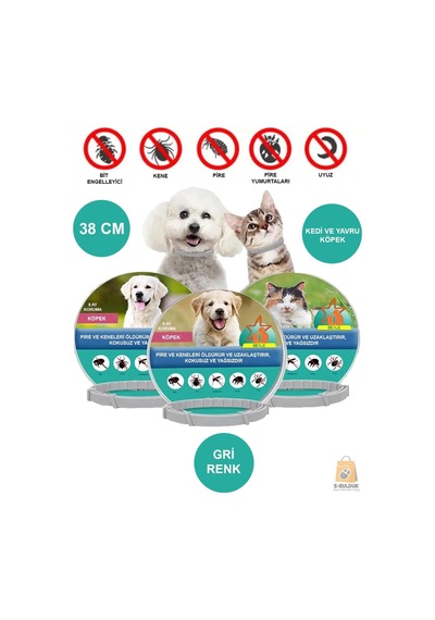Kedi Anti Pire Kene Önleyici Tasma- 38 Cm