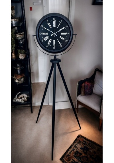 Black Aura Tripod Ayaklı Saat Siyah
