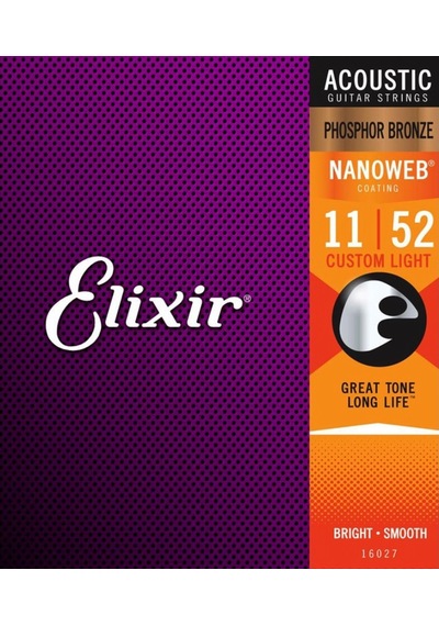 ELİXİR 16027 AKUSTİK TELİ FOSFOR BRONZE 011-052