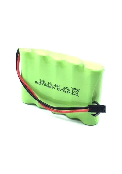 6v 2700mah Oyuncak Araba Bataryası Siyah Soketli+usb Şarj Cihazı