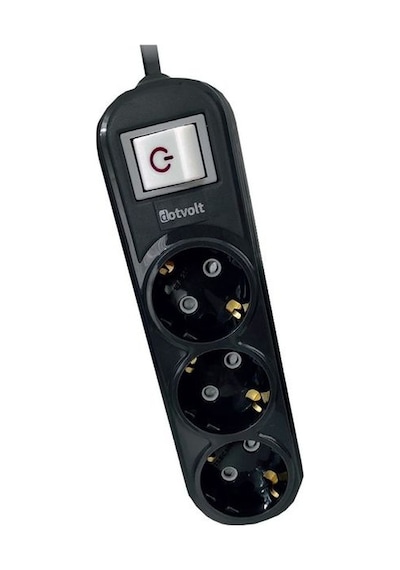 Dotvolt AKS-00002 Surge Hunter 3'lü Akım Korumalı Grup Priz 1.5 Metre