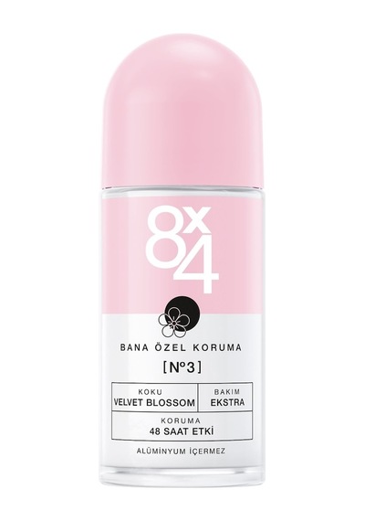 8X4 No.3 Bana Özel Koruma Velvet Blossom Kadın Roll-On Deodorant 50 ML