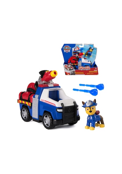 Paw Patrol Chase Fire Rescue İtfaiye Aracı 18 Cm + 7 Cm Figür Su Fırlatan