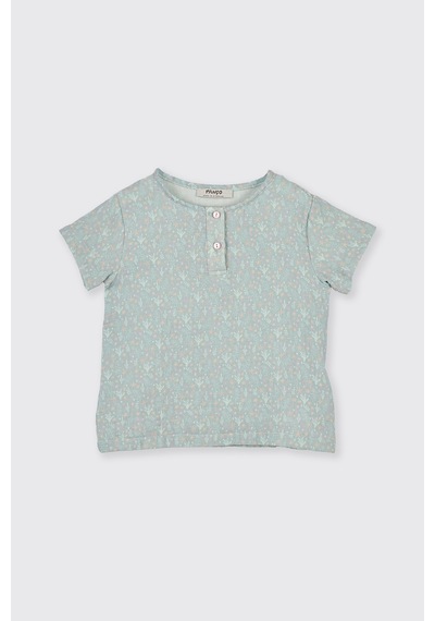 Panço Kız Çocuk Deniz Altı Desenli Mint Pijama Takımı Yeşil