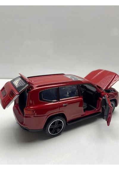 Diecast Metal Oyuncak Araba Toyota Land Cruıser Çek Bırak Model Araç 1:32 Ölçek 15 Cm Diğer