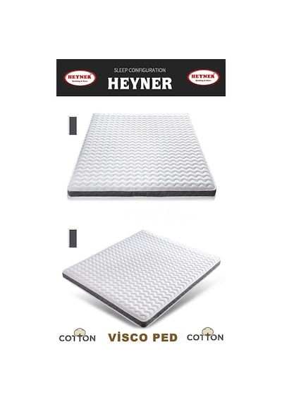 Uzunbebe Heyner Sleep 100X200 Visco Yatak Pedi 100*200 Ortopedik Visco Ped