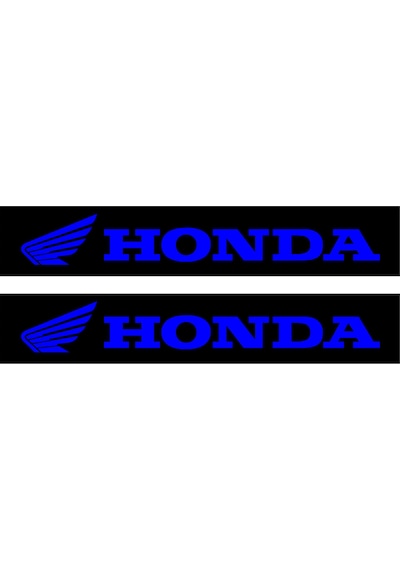 Honda Motorcu Boru Sticker Set Mavi