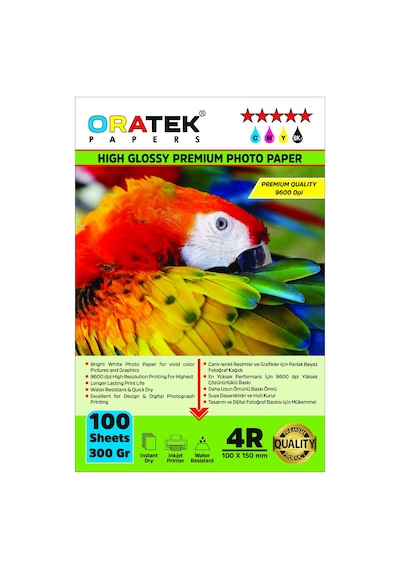 Epson T664/6641 L310 Evertday Premium Parlak 10 x 15 CM Fotoğraf Kağıdı 300 G 100 Adet