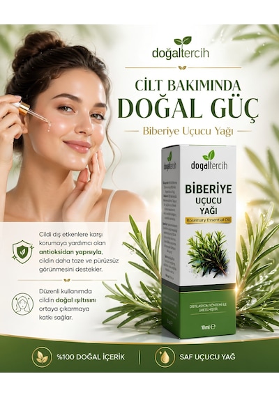 Doğaltercih Biberiye Uçucu Yağı 10 Ml