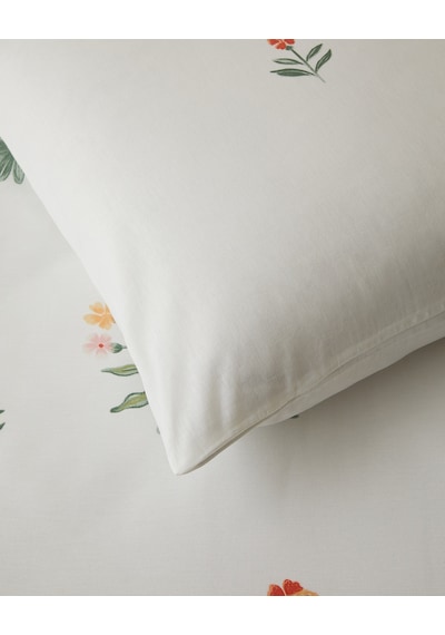 English Home Garden Melody Pamuklu Çift Kişilik Nevresim Seti 200x220 Cm Yeşil-sarı
