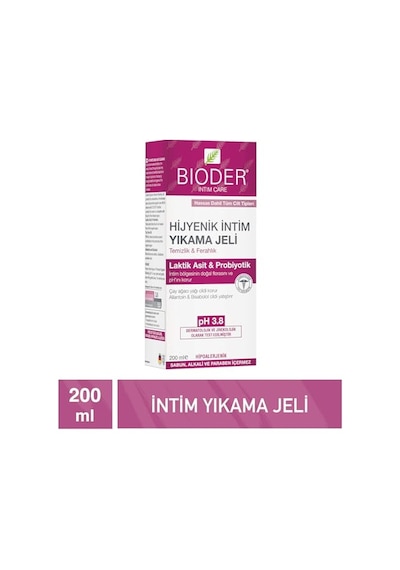 Hijyenik İntim Yıkama Jeli Hipoalerjenik Tüm Ciltler 1 X 200 Ml