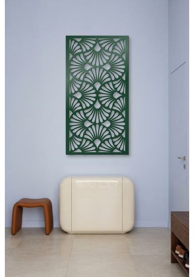 Dekoratif Panel Metal Duvar Tablosu - Duvar Sanatı - Duvar Dekoru - Yeşil