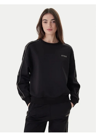Guess V6rq96kcx22 Octavia Kadın Sweatshirt Siyah