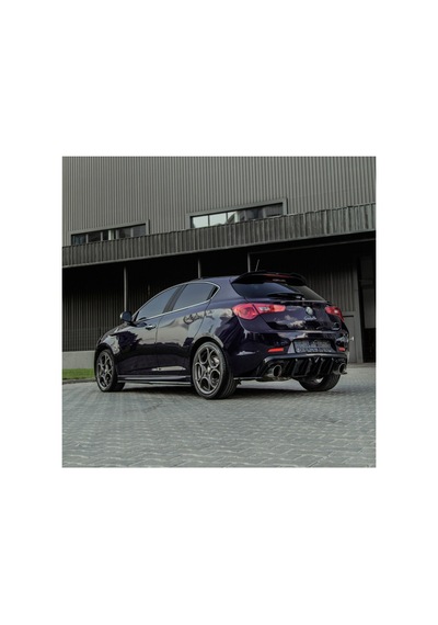 Alfa Romeo Giulietta Arka Difüzör 2010-2020 Uyumlu İtalyan Tip Arka Difüzör Piano Black Abs
