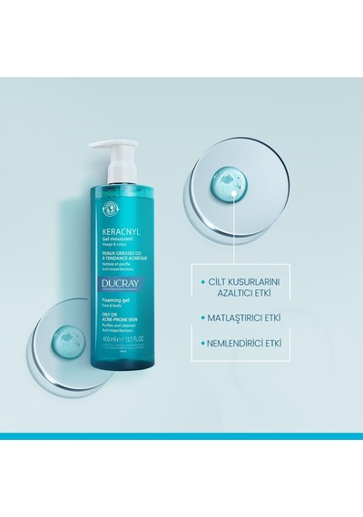 Tr Keracnyl Gel Moussant 400 Ml Yüz Temizleme Jeli