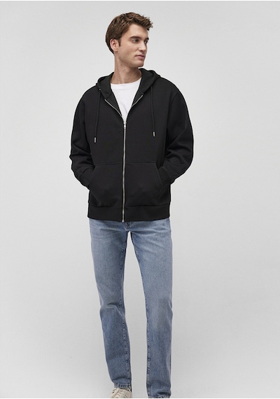 Mavi - Kapüşonlu Fermuarlı Siyah Basic Sweatshirt 0s10277-900 Siyah