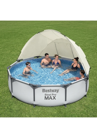 Bestway Steel Pro Max Gölgelikli Yer Üstü Prefabrik Havuz 305cm X 76cm 56406 Bw608