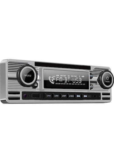 Soundmax Sx-mx61cl Retro Stil Gümüş Renk Teyp Bluetooth/usb/aux/fm/4 50w/mp3