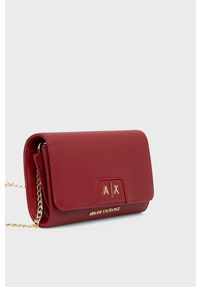 Armani Exchange Çıkarılabilir Zincir Askılı Portföy Cüzdan Kadın Cüzdan Xw000358 Af26570 U5102 Kırmızı Kirmizi