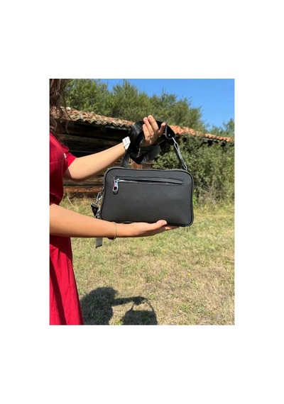 Just Polo Kadın Yeni Sezon Gofraj Baskılı Omuz Çantası 232053mh Siyah 09004648
