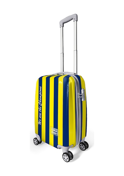 Coral High Sarı Lacivert Çubuklu Kabin Boy Valiz 50cm 16562 Sarı