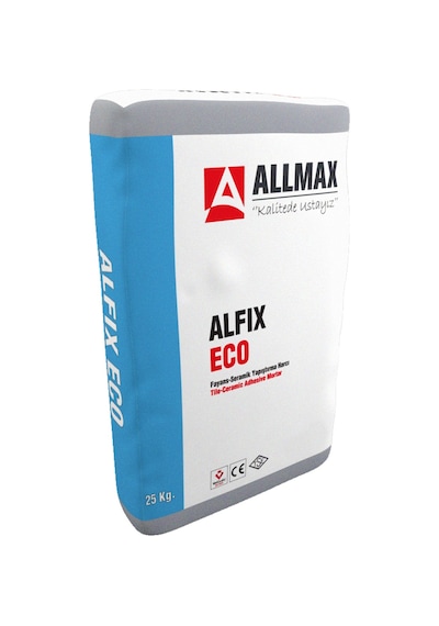 Allmax Alfix X3 Fayans Seramik Yapıştırma Harcı Gri 25 Kg.