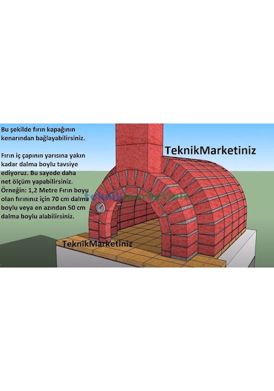 Teknikmarketiniz Kazan.ekmek.pide.köy.kara Taş Fırın Termometresi