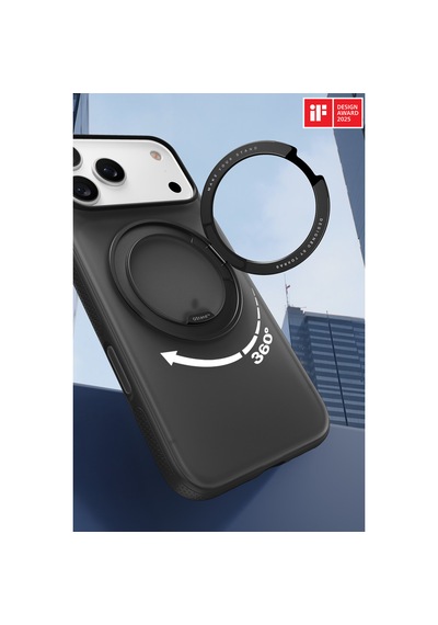 Torras Apple iPhone 17 Pro / 18 Pro Uyumlu O Stand R Fitness Serisi Magsafe Kılıf Siyah