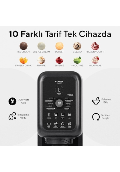 Kumtel HFRO-01 Frosti 10 İn 1 Dondurma Ve Frozen Makinesi