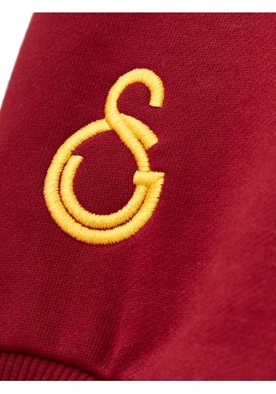 Gsstore Galatasaray Kadın Yarım Zip Hoodie K252107 Bordo