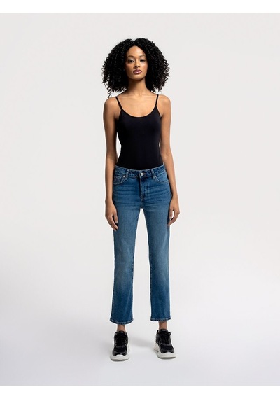 LOFT Mom Slim Fit Kadın Pantolon Lf2036263 Q1.v1 Denim