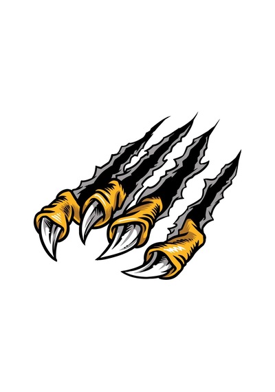 Pençe Aslan Ejderha Kartal Dinazor Çıkartma Sticker 01034