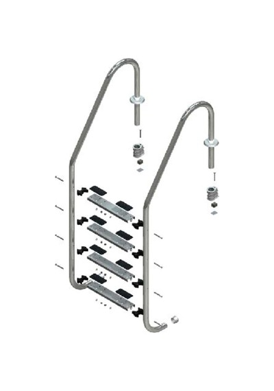 Havuz Merdiveni Standart Model 316 Kalite - 5 Basamak