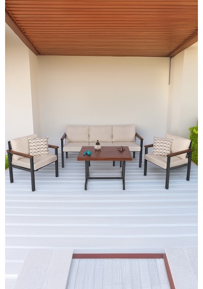 Neokas Balkon Mobilyası, Metal Oturma Grubu, Balkon Seti, Kafe Koltuğu, Bekleme Alanı Koltuğu, 1 + 1 + 3 + M Antrasit Neokas Balkon Mobilyası, Metal Oturma Grubu, Balkon Seti, Kafe Koltuğu, Bekleme Alanı Koltuğu, 1 + 1 + 3 + M Antrasit