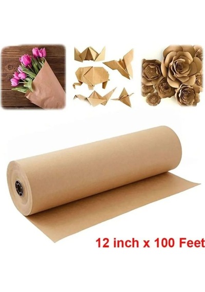 Kraft Kağıt Rulo 50cm 20metre Ambalaj Ve Çeyiz Paketleme Kağıdı Çiçek Kağıdı 50 X 50 X 20