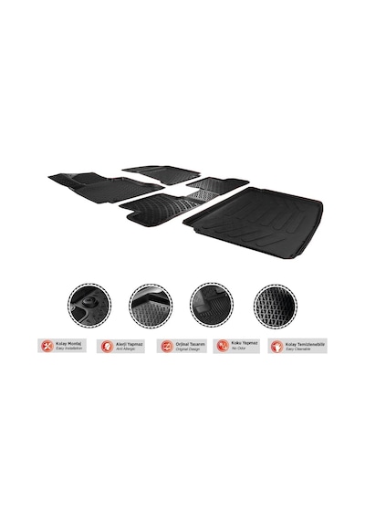 Rizline Dacia Sandero 2008-2012 3D Paspas + Bagaj Havuzu