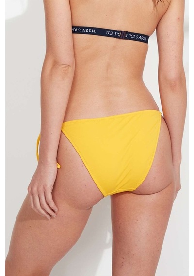 U.S. Polo Assn. Kadın Sarı İpli Bikini Alt 21508
