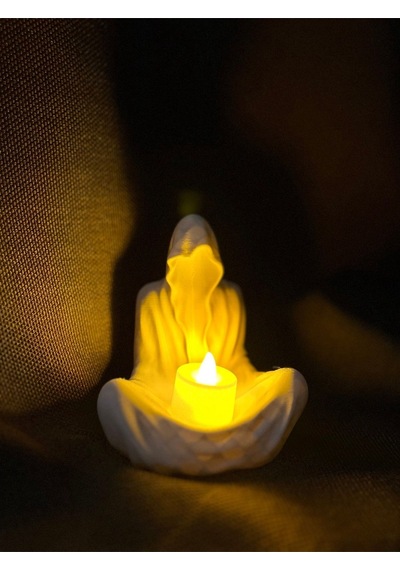 Mumluk Hayalet Ruh Led Tealight Dekoratif Mumluk