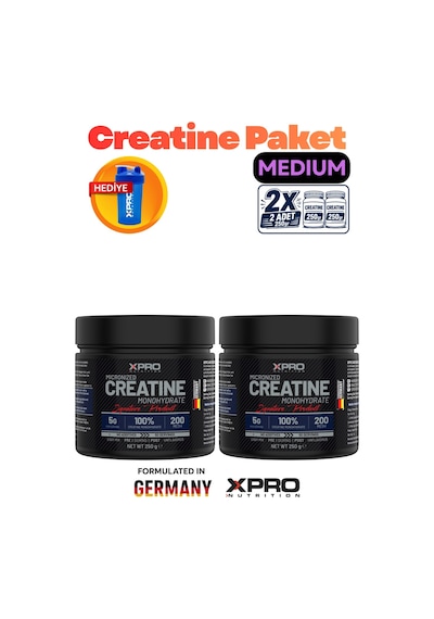 Xpro Nutrition 2'li Eco Creatıne Paketi Toplam:500gr - 100 Servis Aromasız