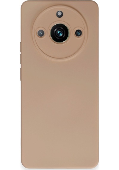 Newface Realme 11 Pro Kılıf Nano İçi Kadife Silikon - Pudra pudra