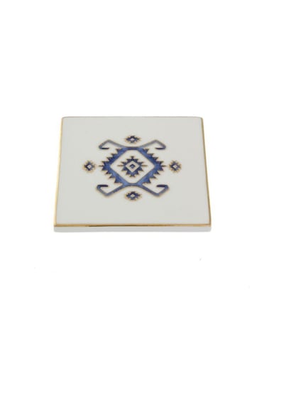 Porland Arabesque Desen5 Bardak Altlığı 10x10 Cm 04alm006815 Çok Renkli
