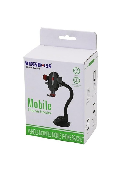 Wınnboss Car-06 Araç & Oto Telefon Tutucu 360 Eğilip Bükülen Akrobat Kol Vantuzlu & Oynar Baş& Genişlik Ayarı 100 2 Mixed