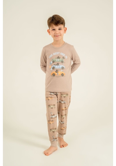 Rolypoly Erkek Çocuk The Best One Sarı Uzun Kol Pijama Takım Rp3874-c-v1 Rp3874-c-v1