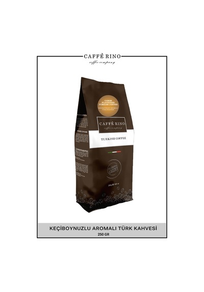 Caffe Rino Türk Kahvesi Keçiboynuzu Aromalı 250 G