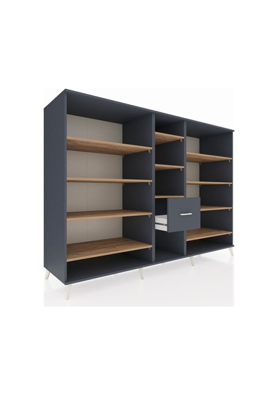 Kronos Dolap 11 Raflı 3 Çekmeceli 220x59x163 Antrasit-çam/antras Antrasit-çam/antrasit Kronos Dolap 11 Raflı 3 Çekmeceli 220x59x163 Antrasit-çam/antras Antrasit-çam/antrasit