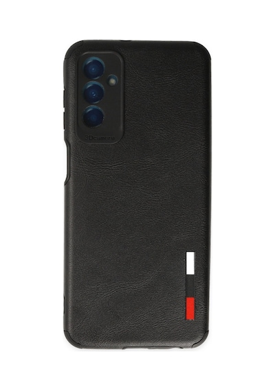Samsung Samsung Uyumlu Galaxy M13 Kılıf Loop Deri Silikon - Siyah