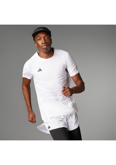 Adızero E Tee Adidas Koşu Tişört Beyaz